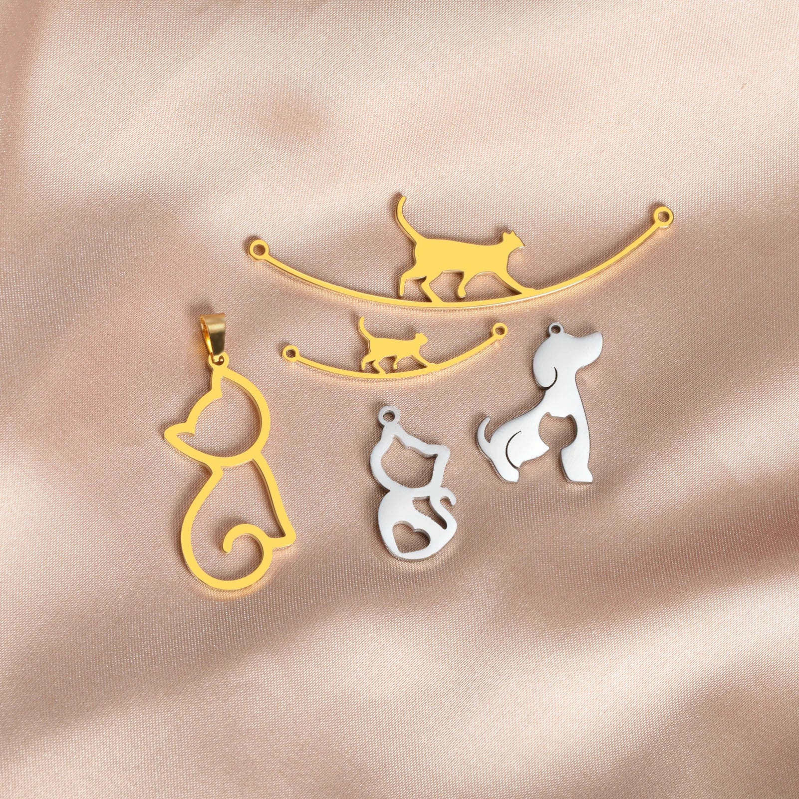 MeowGleam Stainless Steel Charm