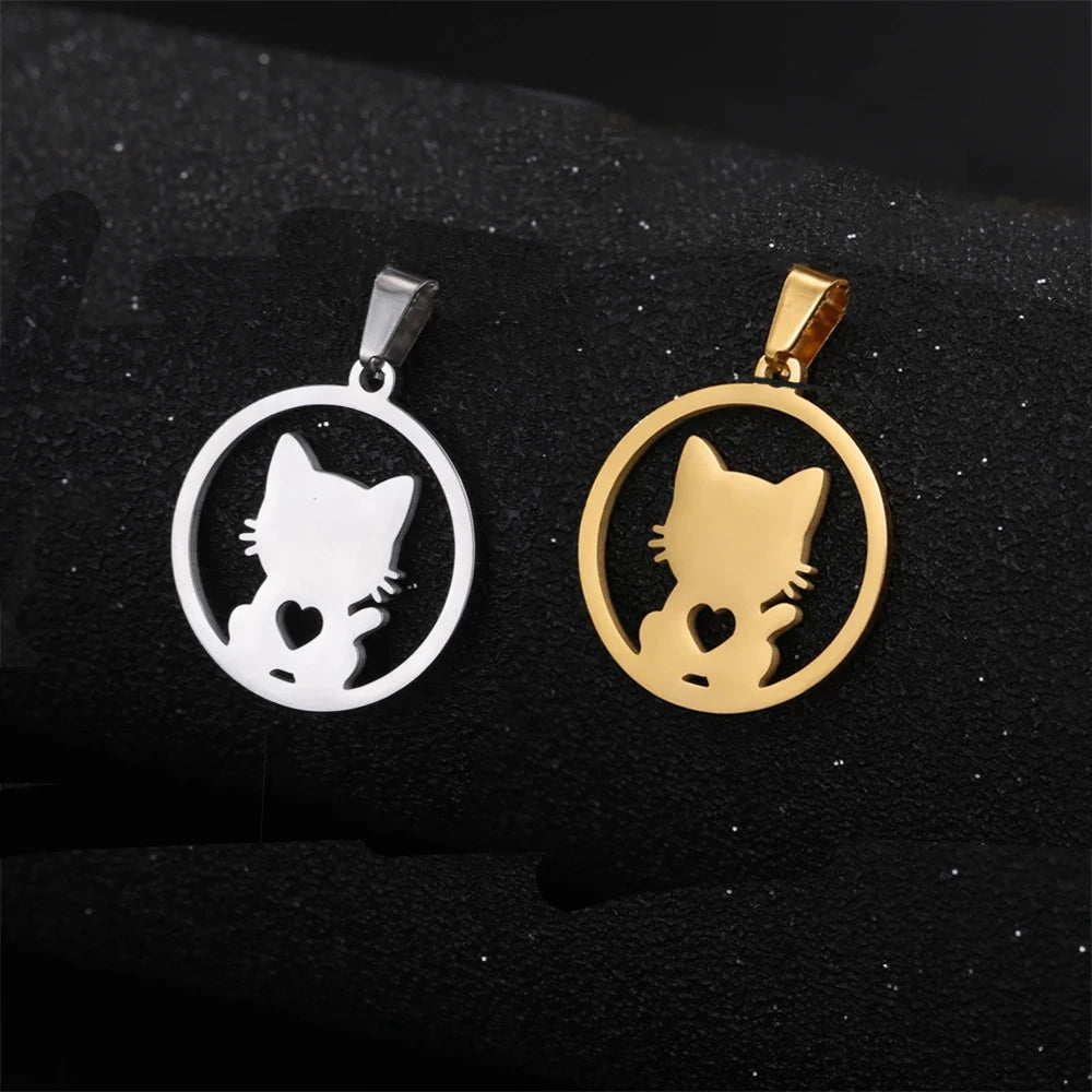 WhiskerGleam Cat Pendant