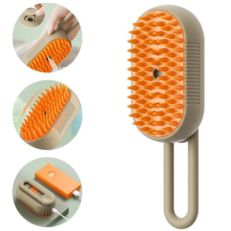 SteamSoothe 3-in-1 Grooming Brush